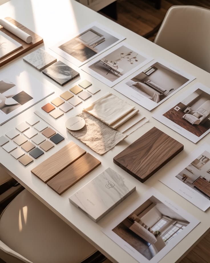 Moodboard de materiales — Alberti Studio di Mobili